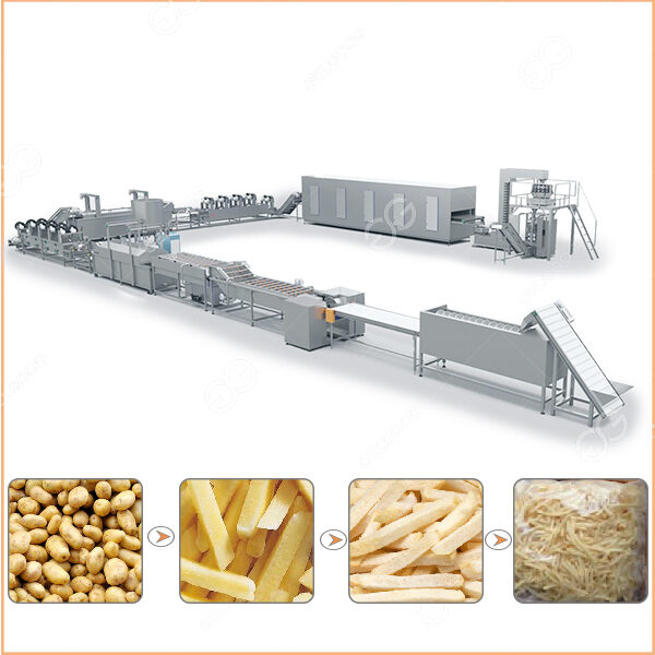 frozen french fries processing line