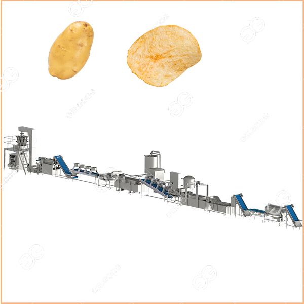 heat and control potato chips line