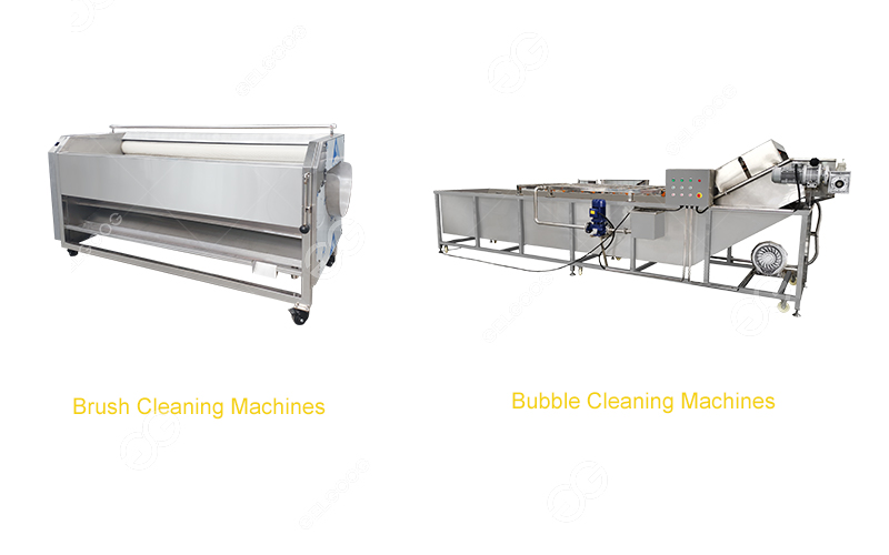 types of potato cleaning machine