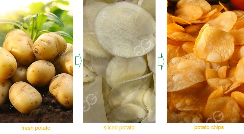 potato chips processing steps